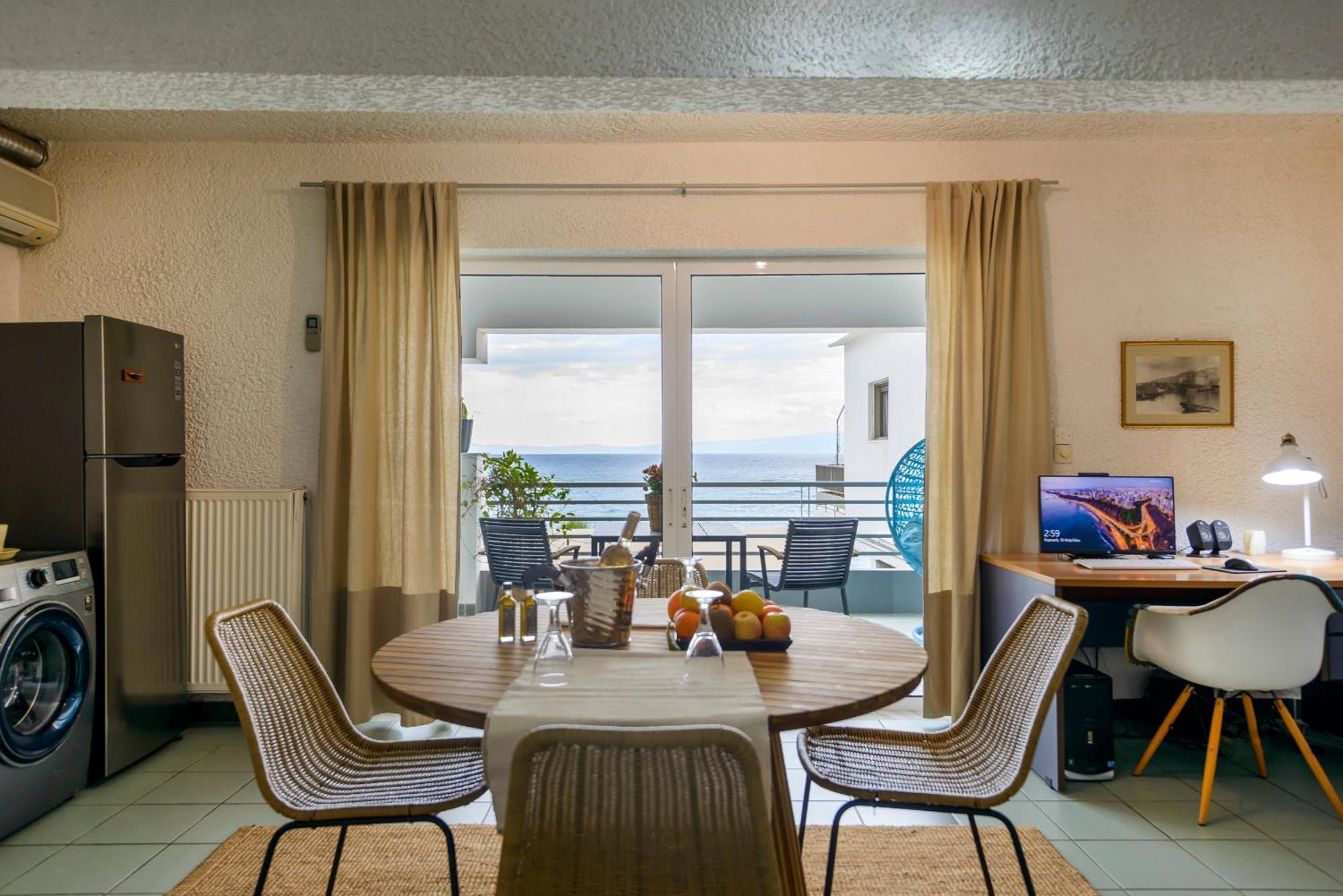 Agali 1 Mesonet In Front Of The Sea Apartment Akrogiali ภายนอก รูปภาพ