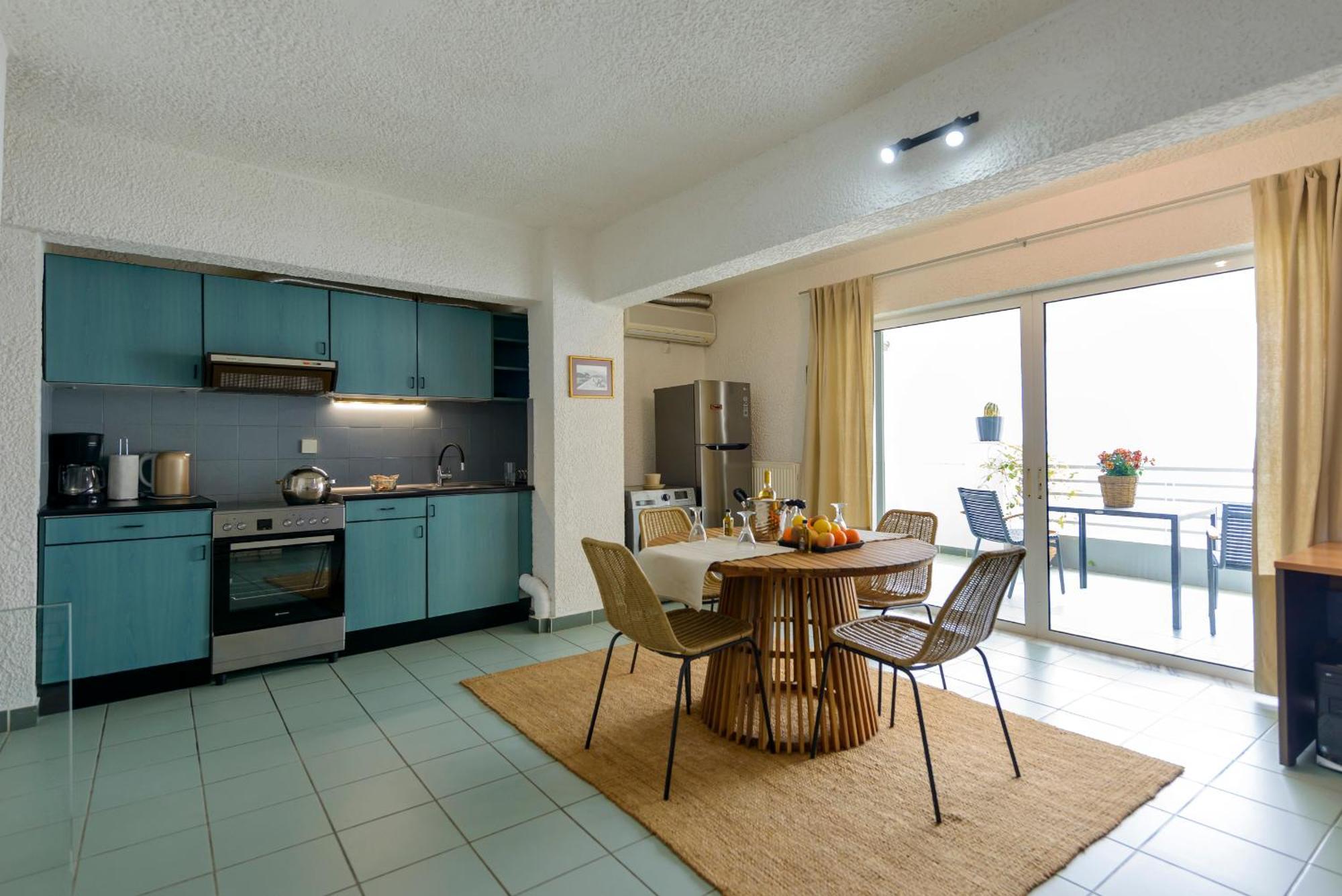 Agali 1 Mesonet In Front Of The Sea Apartment Akrogiali ภายนอก รูปภาพ